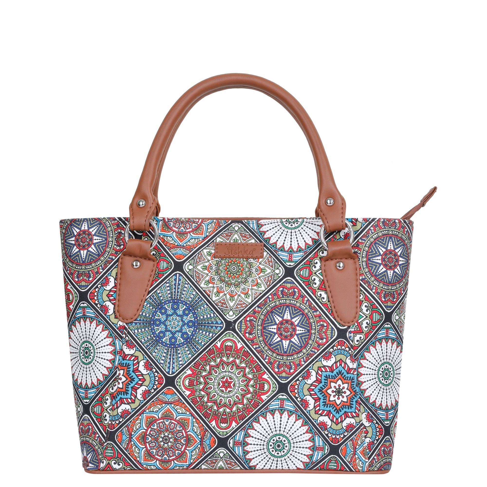 Sishka Multicolour Hand Bag – Canvas Tote & Shoulder Purse for Women’s Daily Use