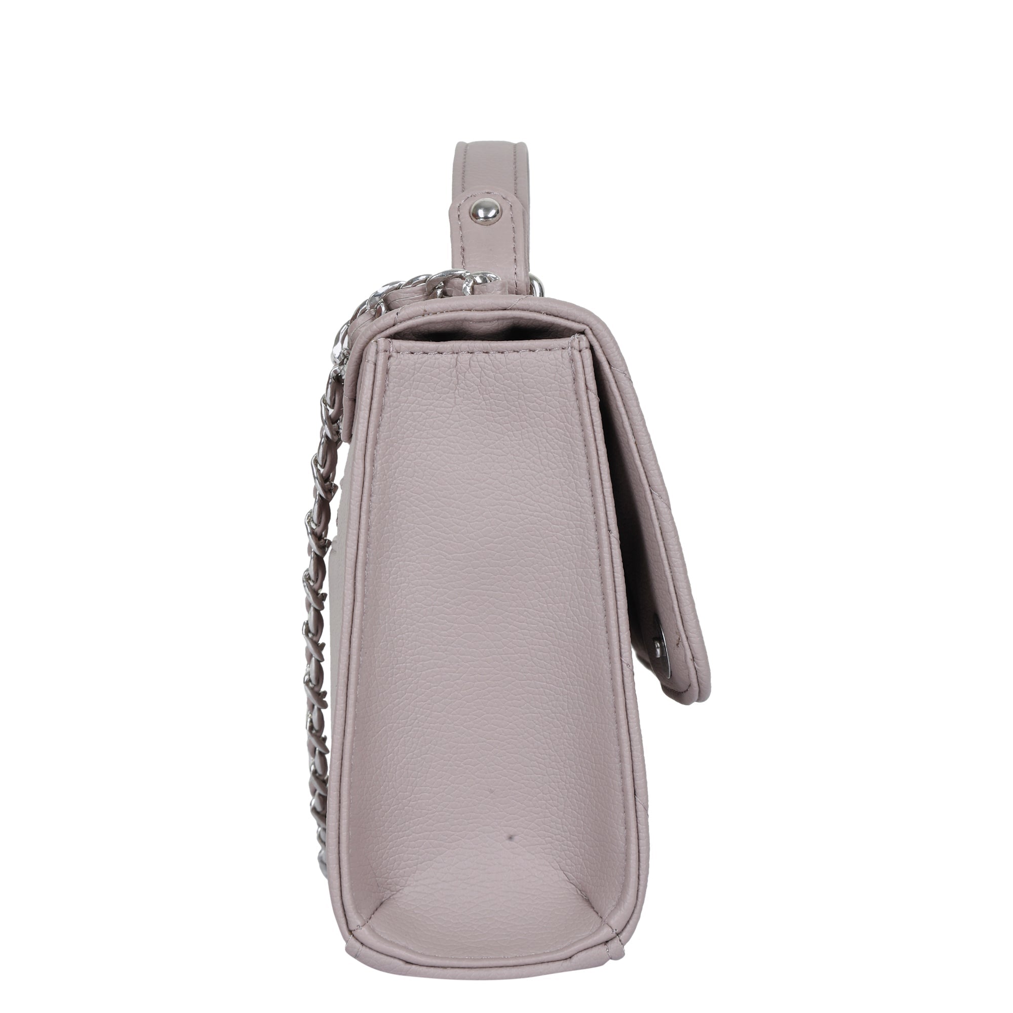 Mauve Vegan Leather Sling Crossbody Bag – Women’s Shoulder Purse