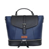 Blue Leather Ladies Backpack – Travel-Friendly Shoulder Purse & Handbag for Women