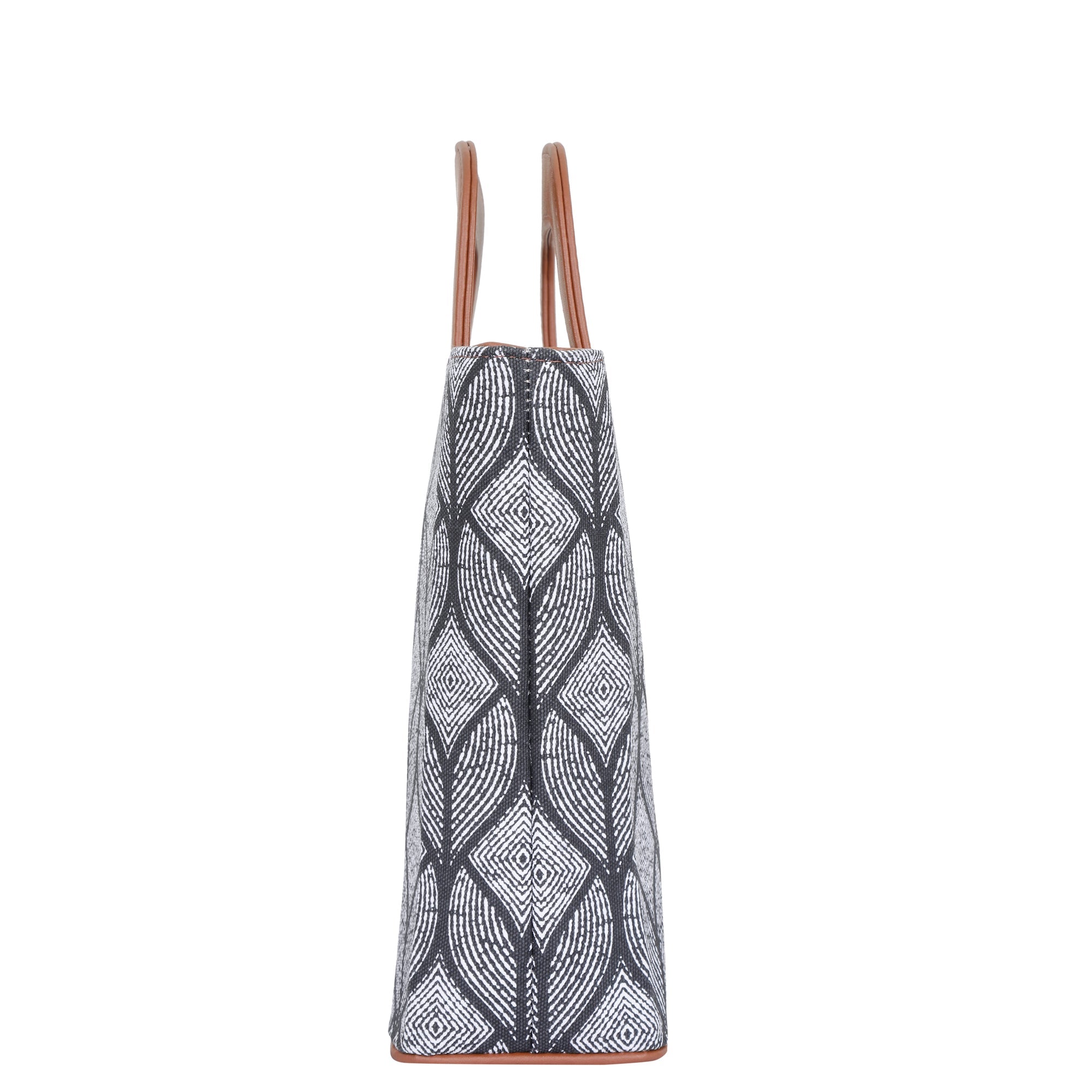 Sishka Monochrome Hand Bag for Ladies – Canvas Top Handle Satchel- Work & Travel
