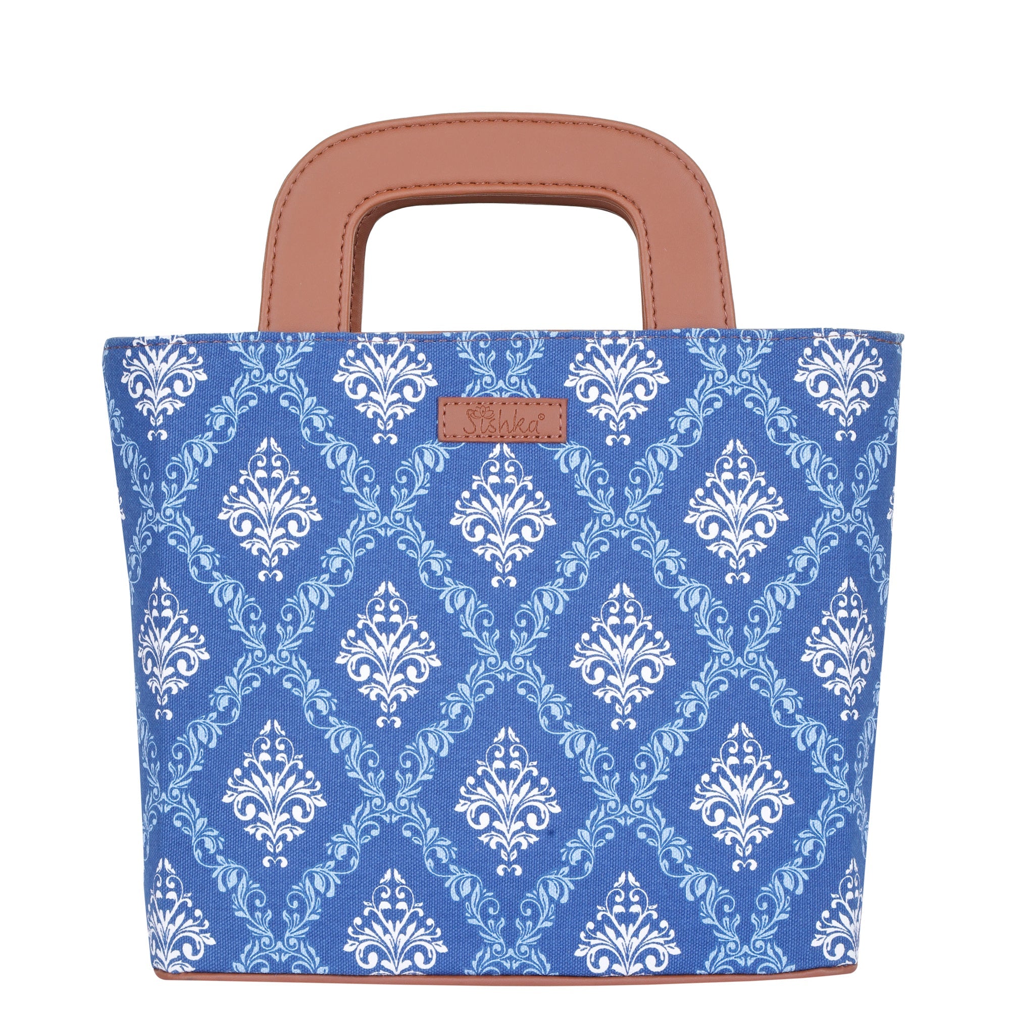 Sishka Blue Canvas Hand Bag – Women’s Stylish Tote Purse for Daily Use & Office