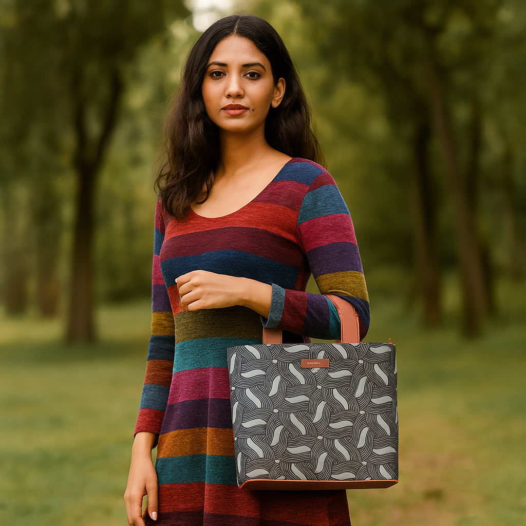 Sishka Olive Green Hand Bag – Canvas Satchel for Ladies’ Office & Casual Days