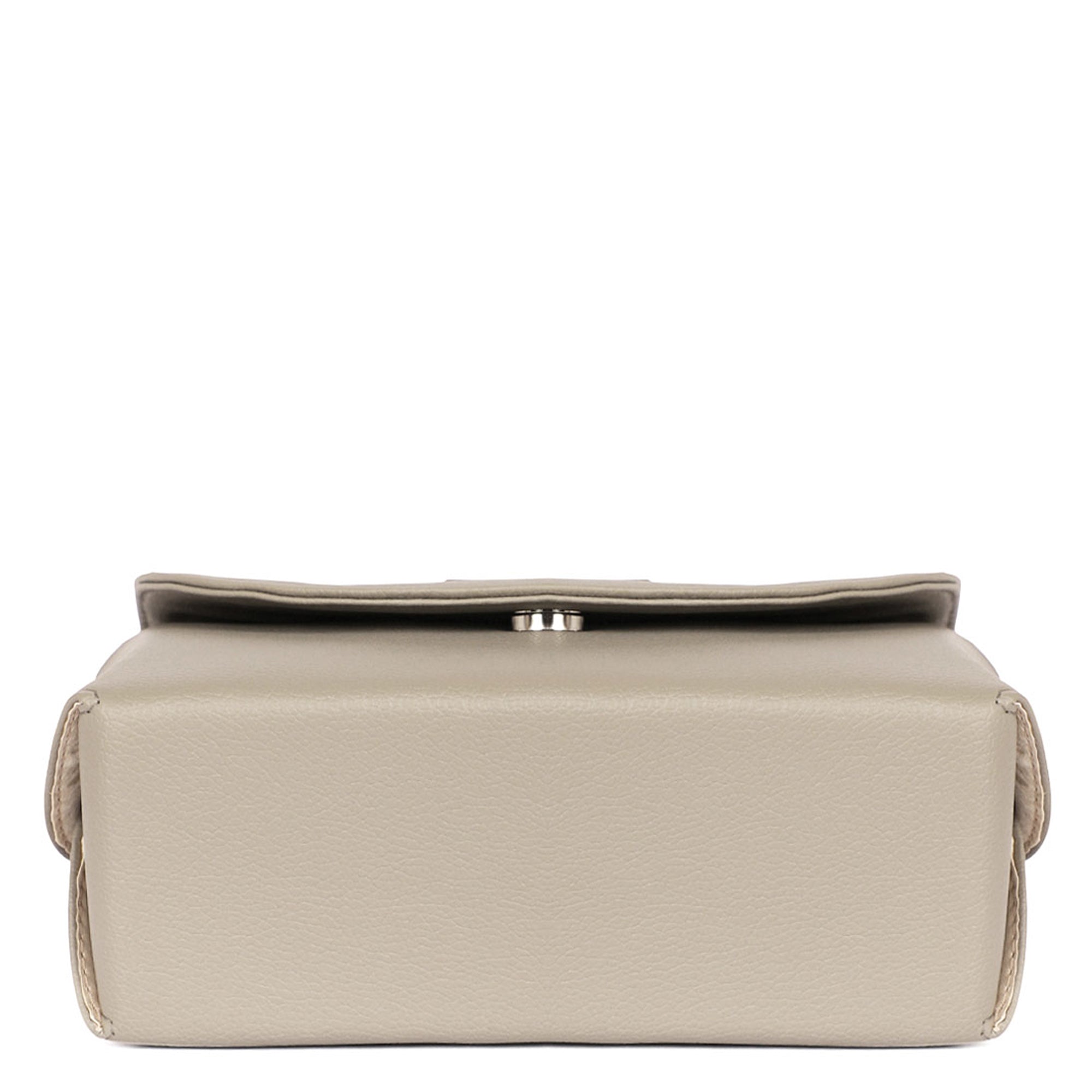 Grey Vegan Leather Crossbody Sling Bag – Women’s Chain Strap Shoulder Handbag