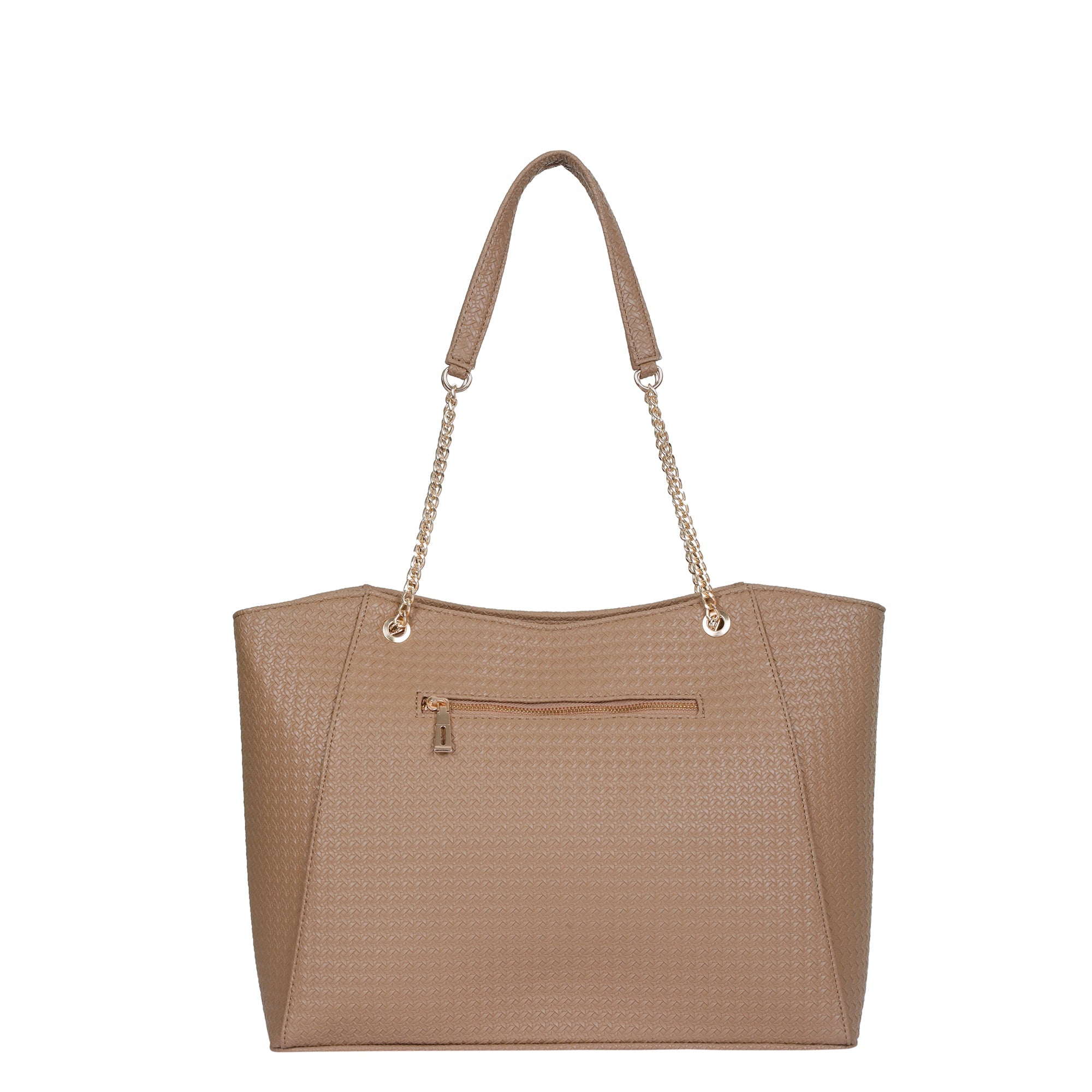 Sishka Taupe Satchel Handbag – Women’s Vegan Leather Top Handle Tote & Shoulder Bag