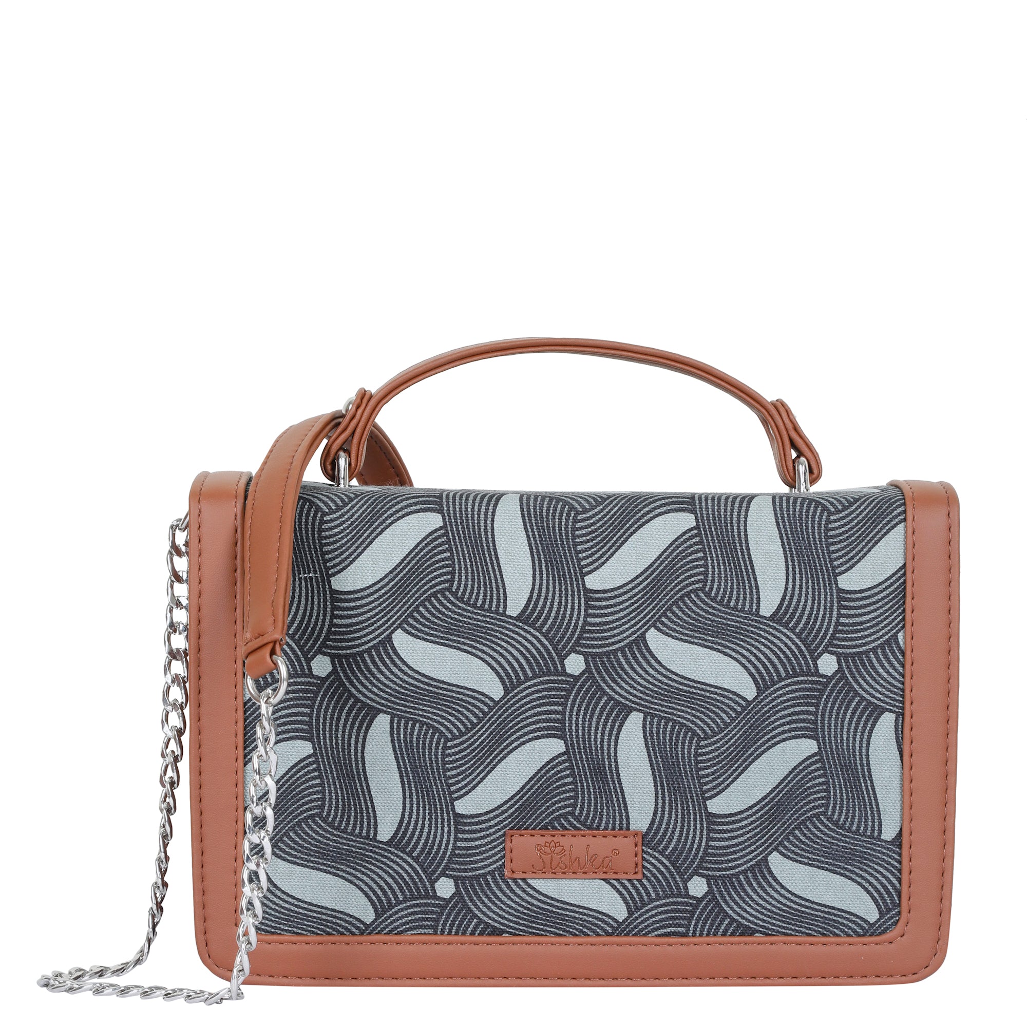 Sishka Olive Green Crossbody Sling Bag – Canvas Shoulder Purse for Ladies