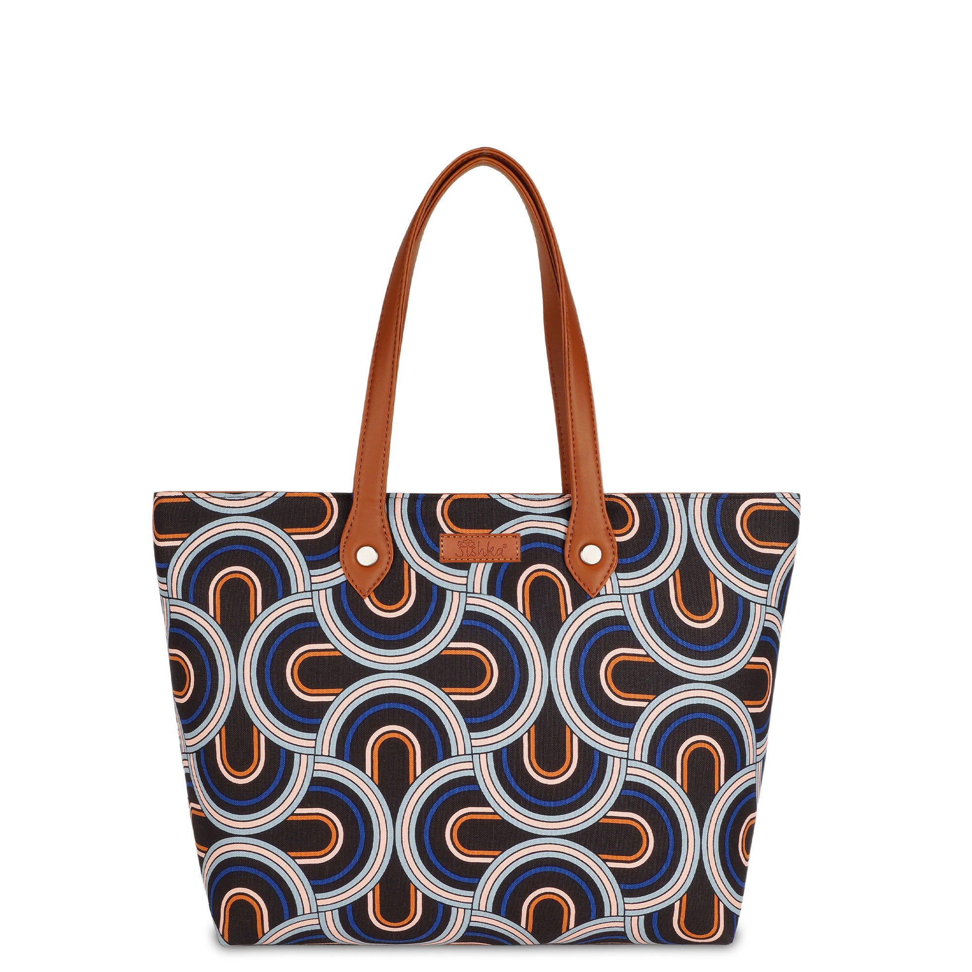 Monochrome Handcrafted Printed Tote Bag for Women – Shoulder Purse & Satchel