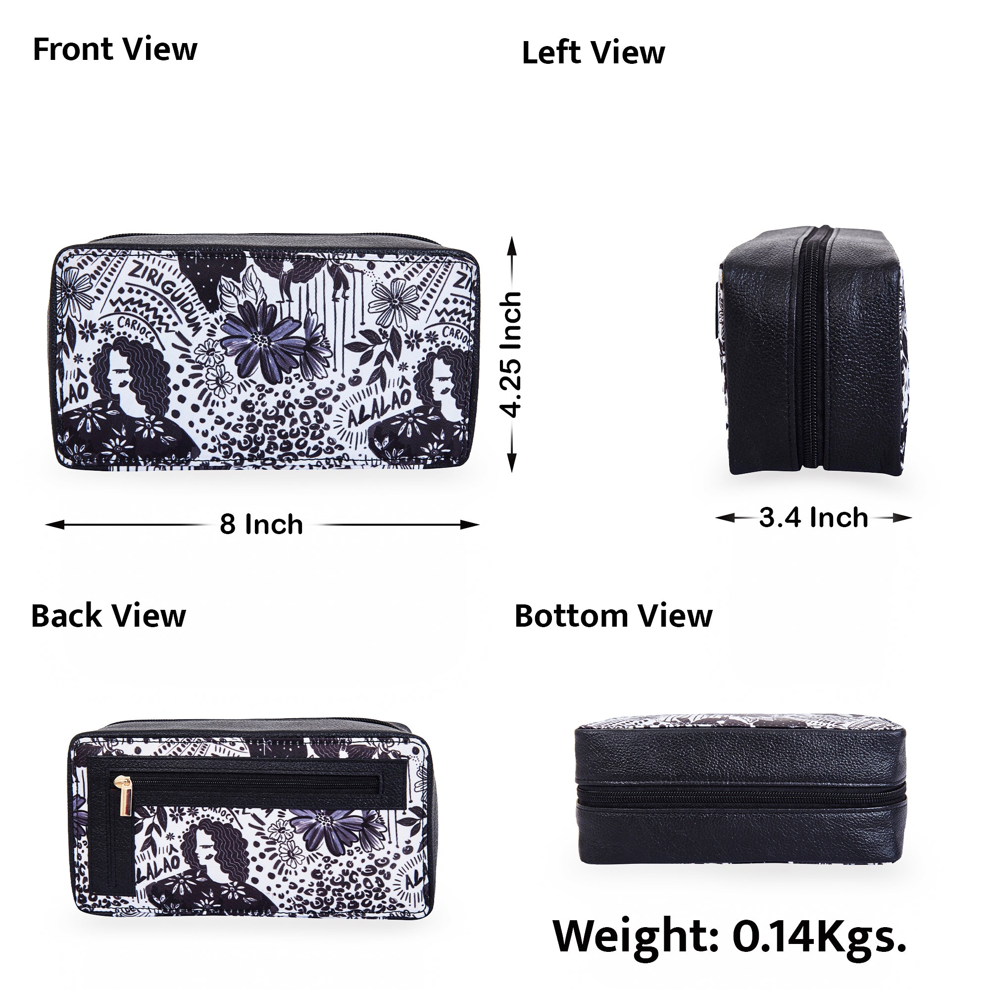 Sophisticated Travel jewellery Organizer with Leather Detailing for Women